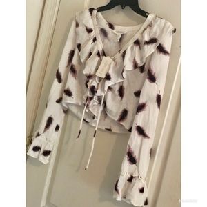 NWT Forever 21 lace up crop top!